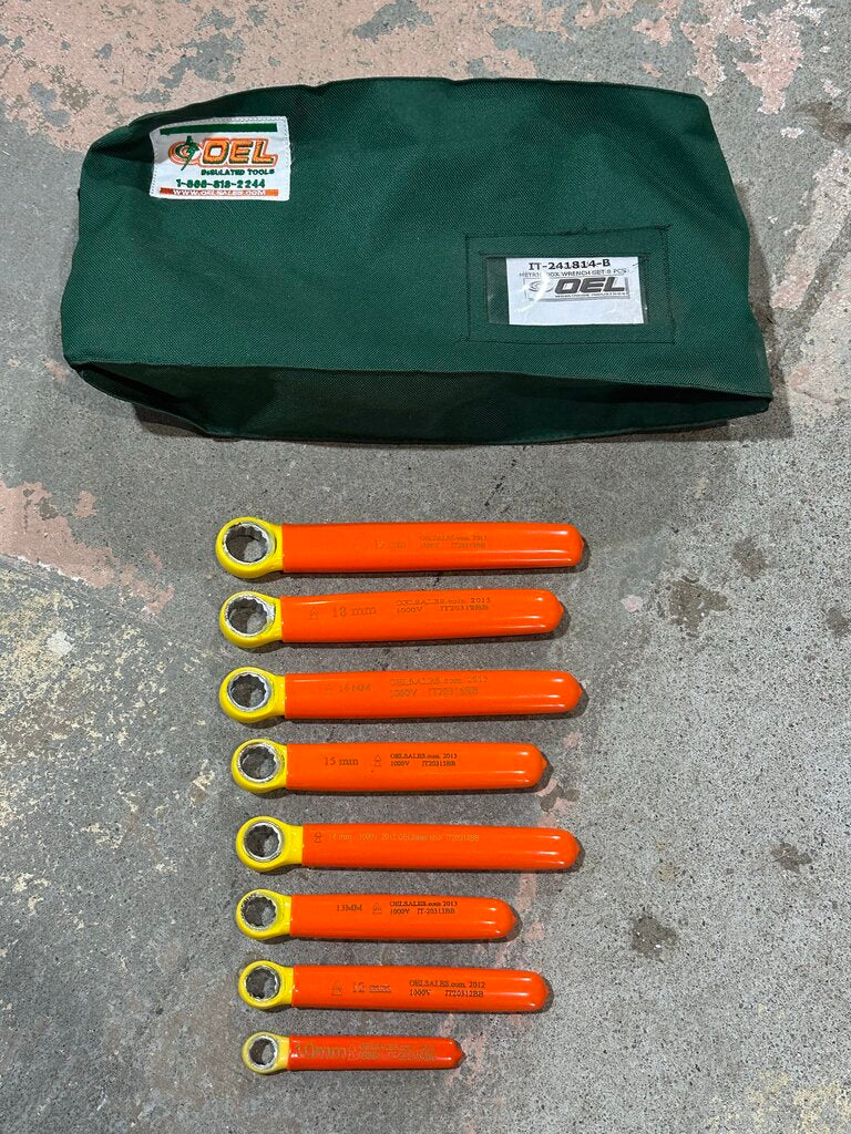 Insulated Metric Box End Wrench Kit