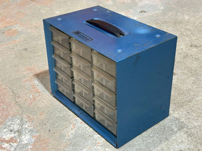 15-Drawer Metal Parts Storage Cabinet