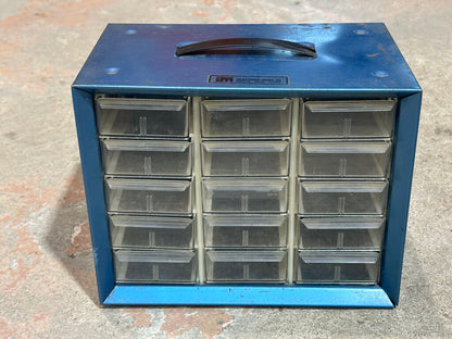 15-Drawer Metal Parts Storage Cabinet