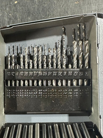 #1–#60 Carbide Drill Index With Assorted Drills