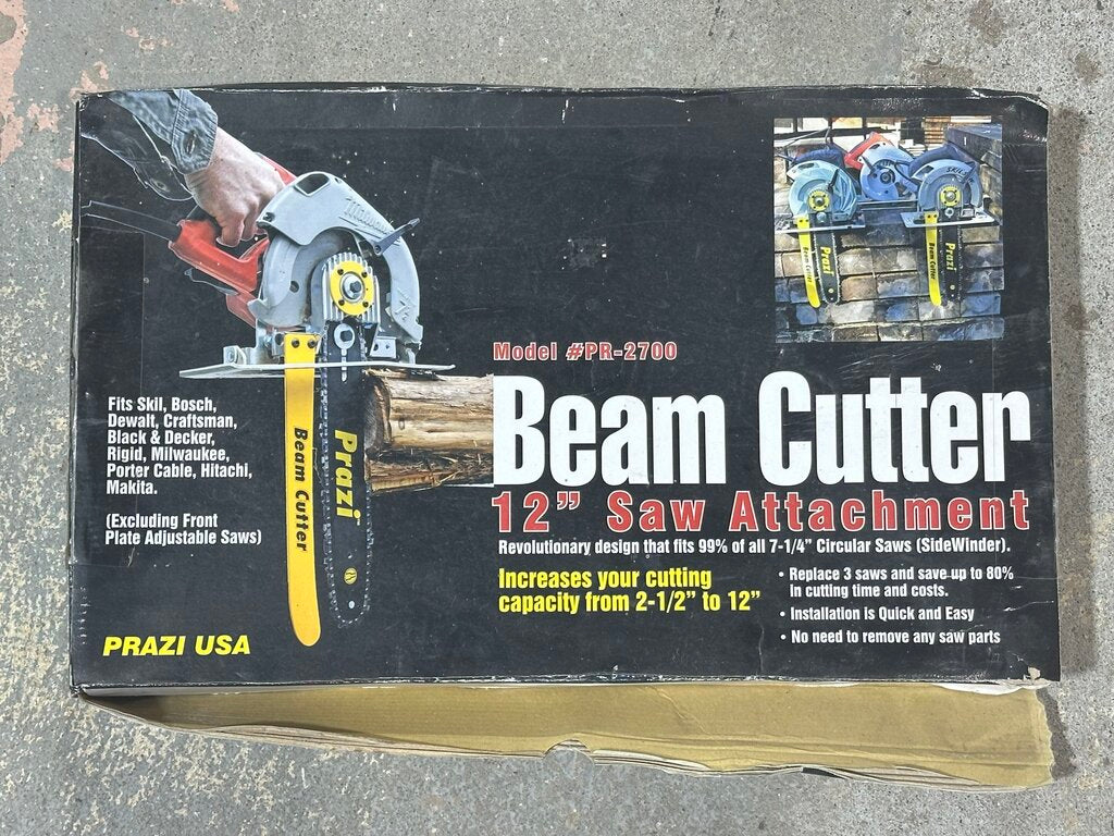 Non-Worm Drive Beam Cutter for Circular Saws, Blade on Right