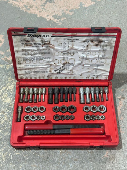 Fractional/Metric Rethreading Tap and Die Set