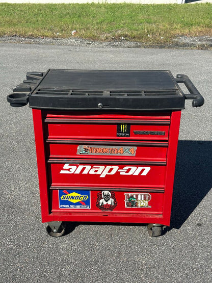 5-Drawer Red Tool Cabinet Workstation