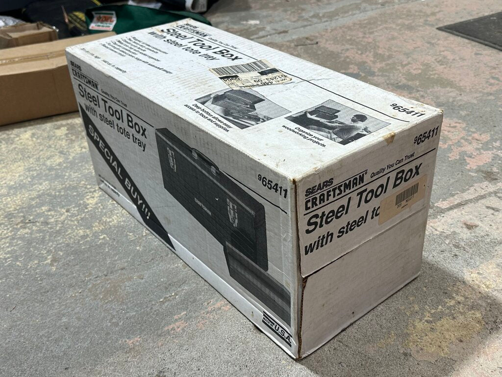 Steel Tool Box with Steel Tote Tray