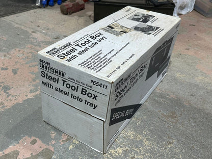 Steel Tool Box with Steel Tote Tray