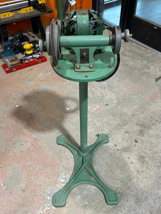 Cast Iron Porcelain-Coated Pedestal Stand