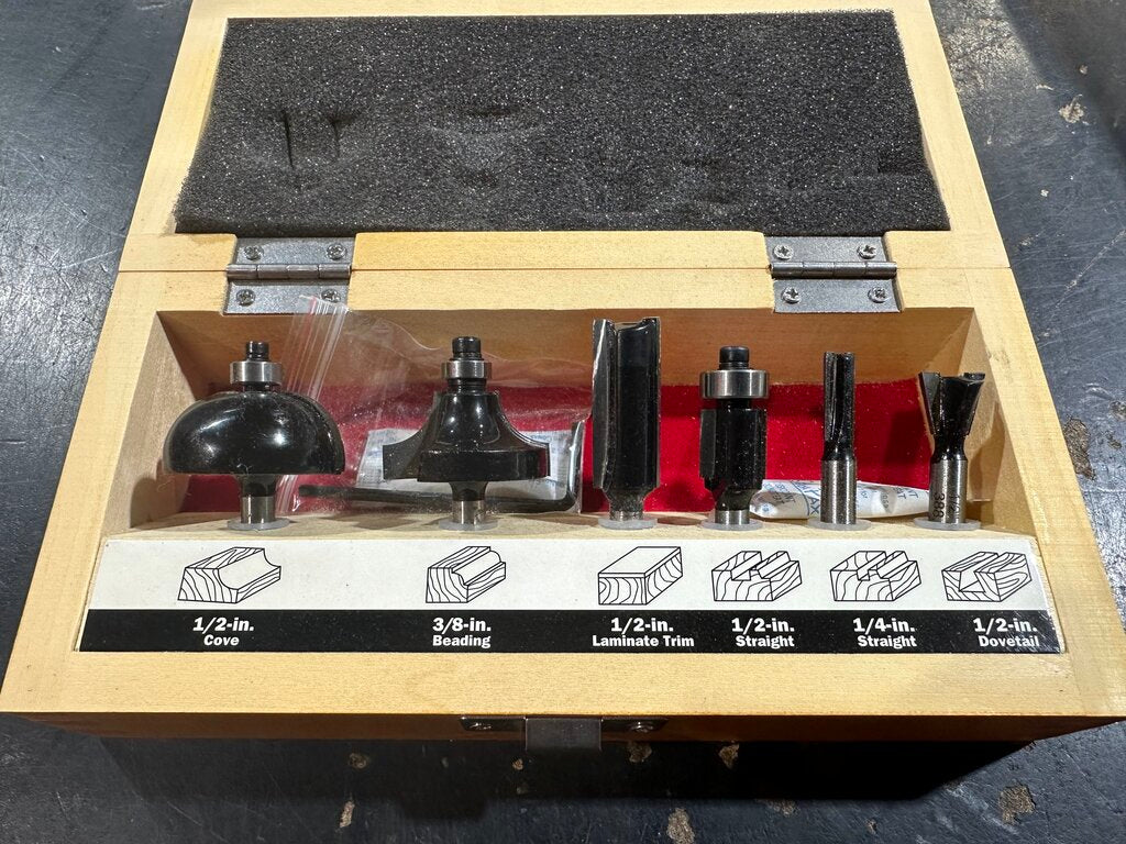 6-Piece Router Bit Set
