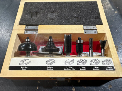 6-Piece Router Bit Set