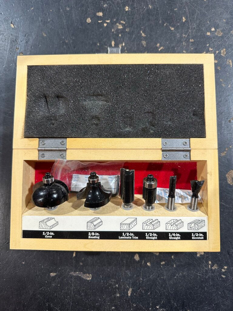 6-Piece Router Bit Set
