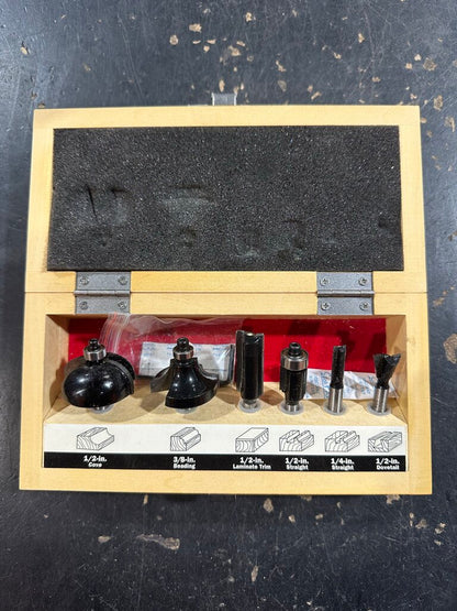 6-Piece Router Bit Set