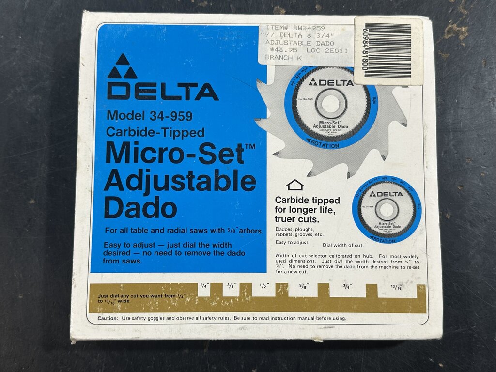 Micro-Set Adjustable Dado