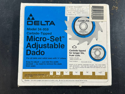Micro-Set Adjustable Dado