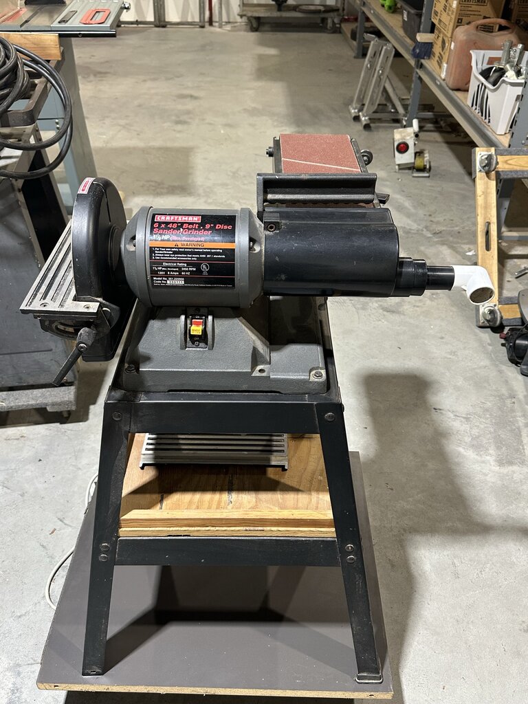 Belt/Disc Sander/Grinder With Stand