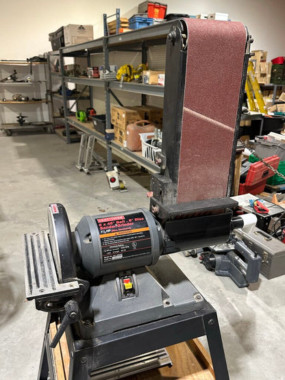 Belt/Disc Sander/Grinder With Stand