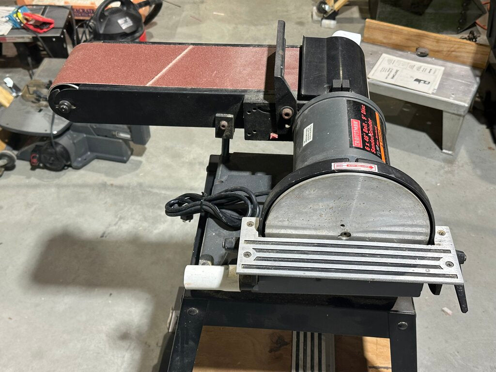 Belt/Disc Sander/Grinder With Stand