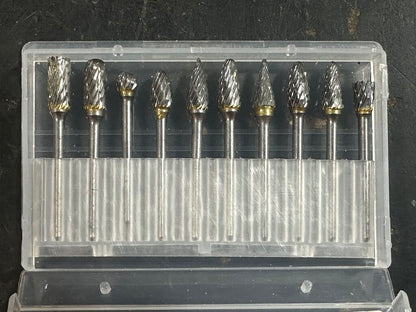 Double-Cut Carbide Rotary Burr Set