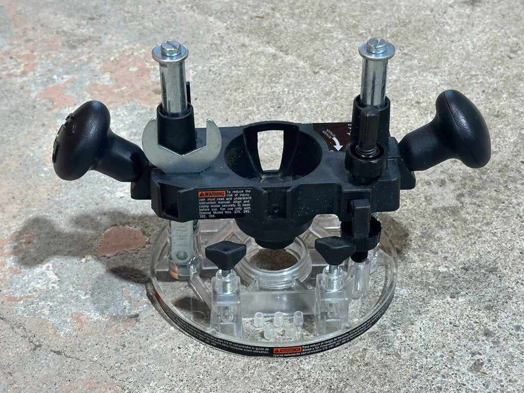 Plunge Router Rotary Tool Attachment