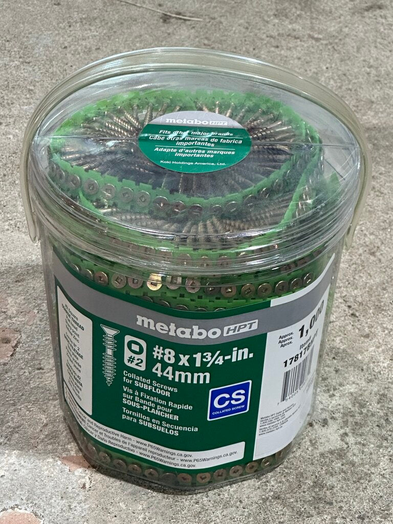 Collated Screws for Subfloor