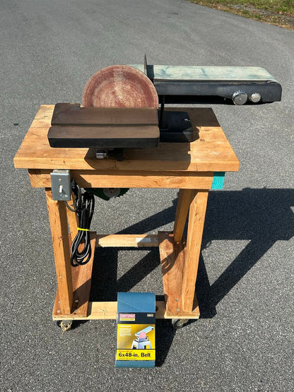 Belt / Disc Sander on Mobile Stand