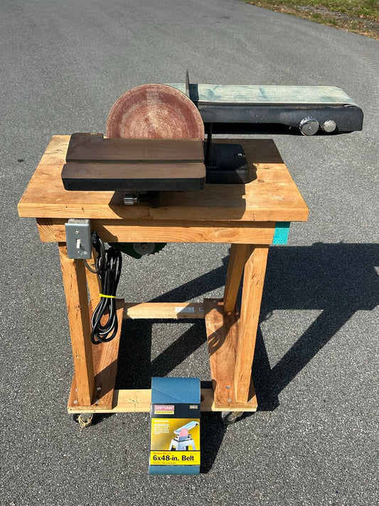 Belt / Disc Sander on Mobile Stand