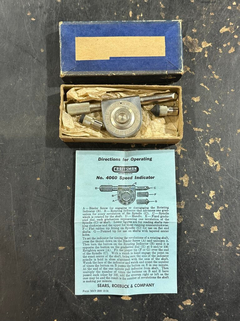 Mechanical Speed Indicator