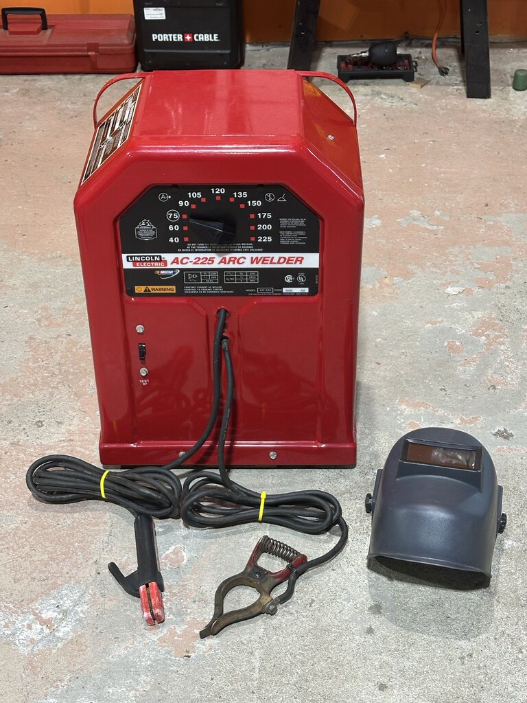 Heavy-Duty Arc/Stick Welder With Welding Helmet