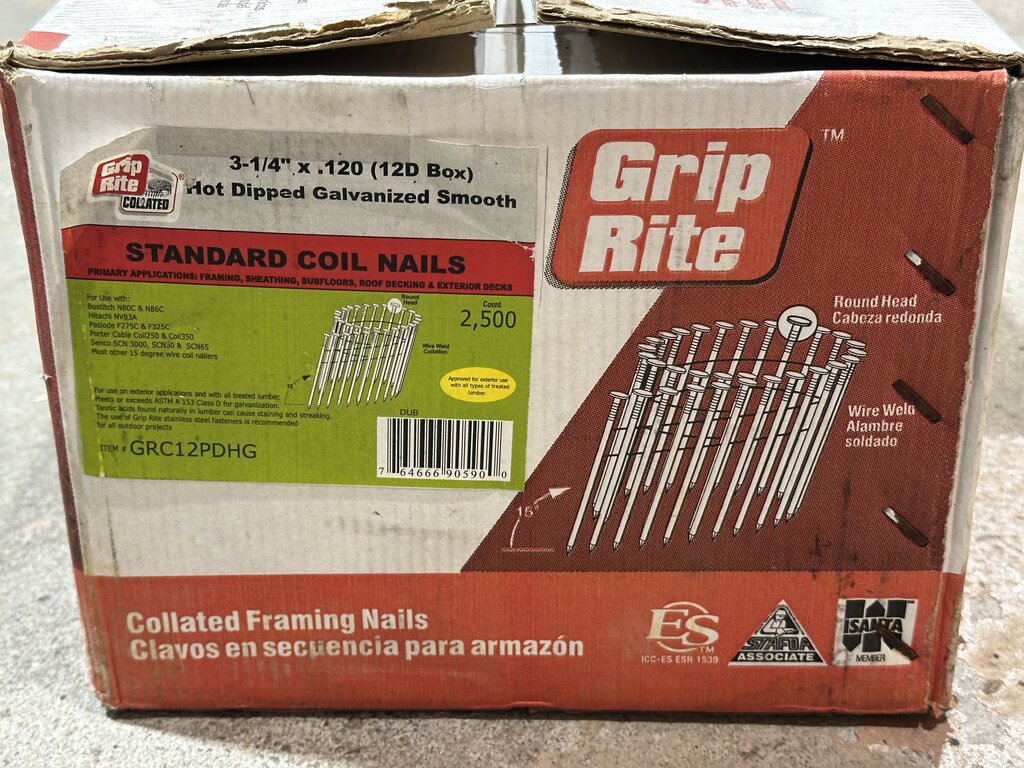 Coil Framing Nails Case