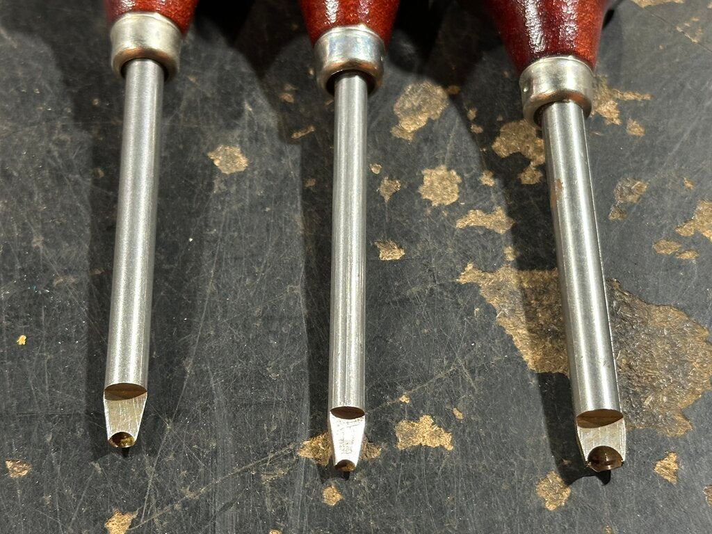 3-Piece Eyelet Punch Chisel Set