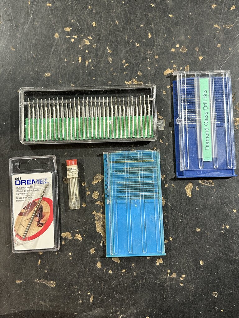 Rotary Tool Diamond Drill Bit Assortment Lot