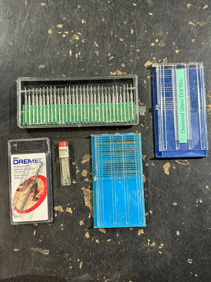 Rotary Tool Diamond Drill Bit Assortment Lot