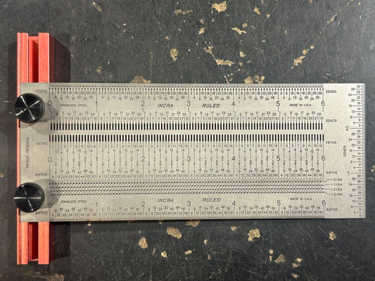 T-Rule Marking & Measuring Gauge With Adjustable Fence