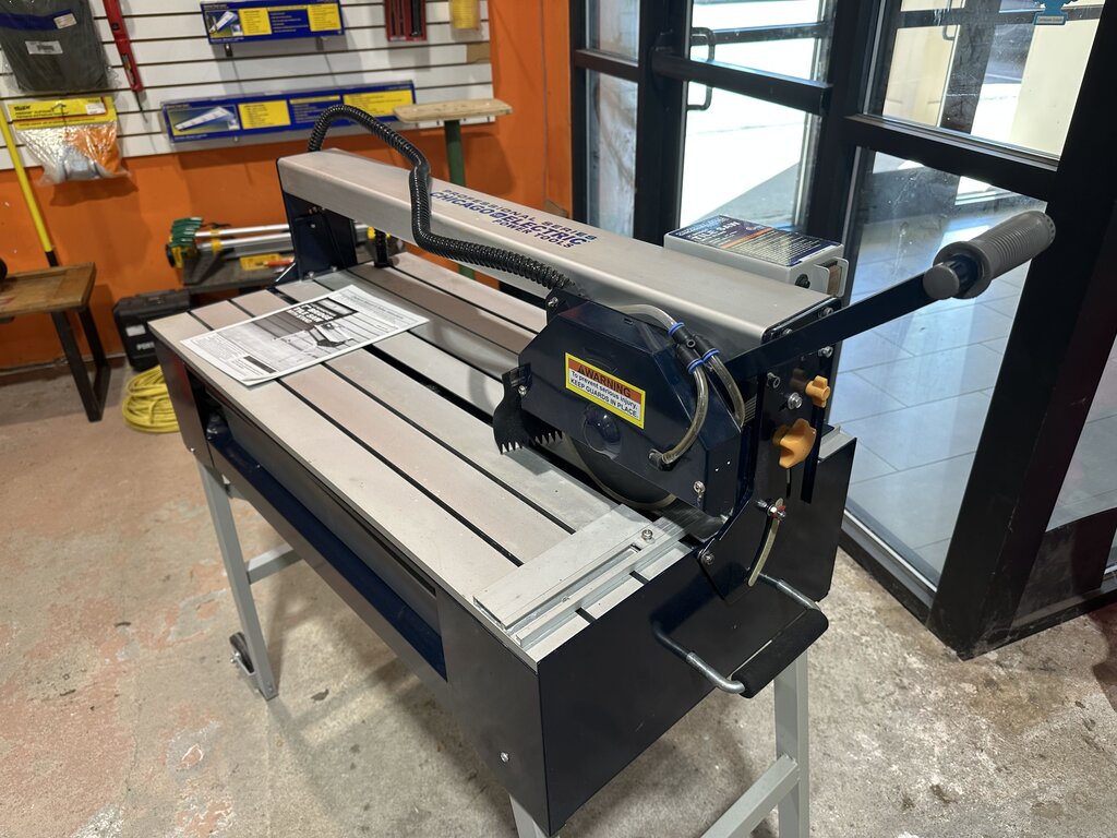 7" Bridge Wet Tile Saw With Stand
