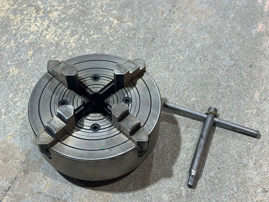 4-Jaw Independent Lathe Chuck With Key