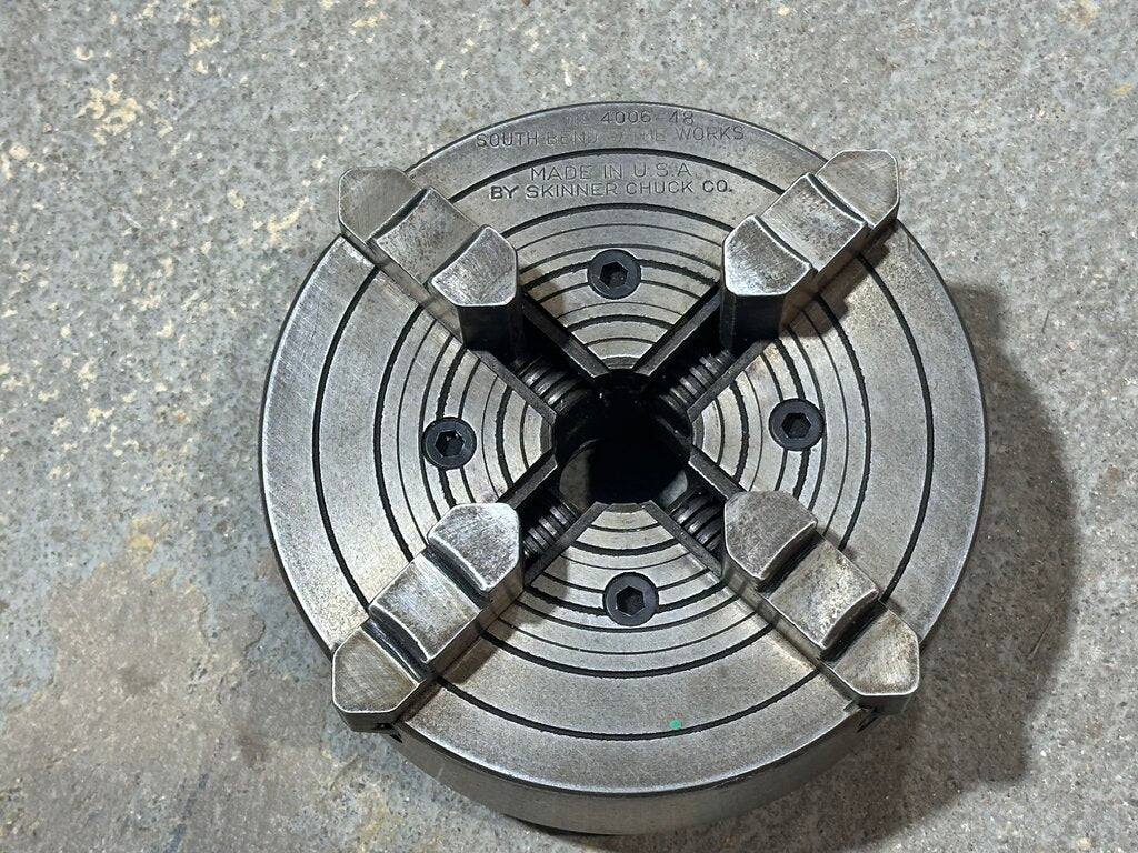 4-Jaw Independent Lathe Chuck With Key
