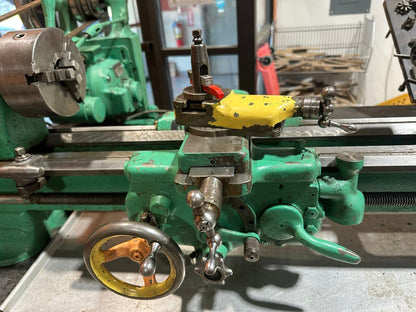9" Metalworking Lathe With Cabinet & Tooling