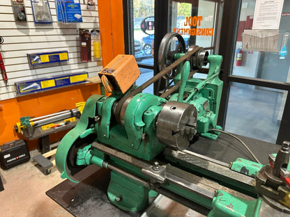 9" Metalworking Lathe With Cabinet & Tooling