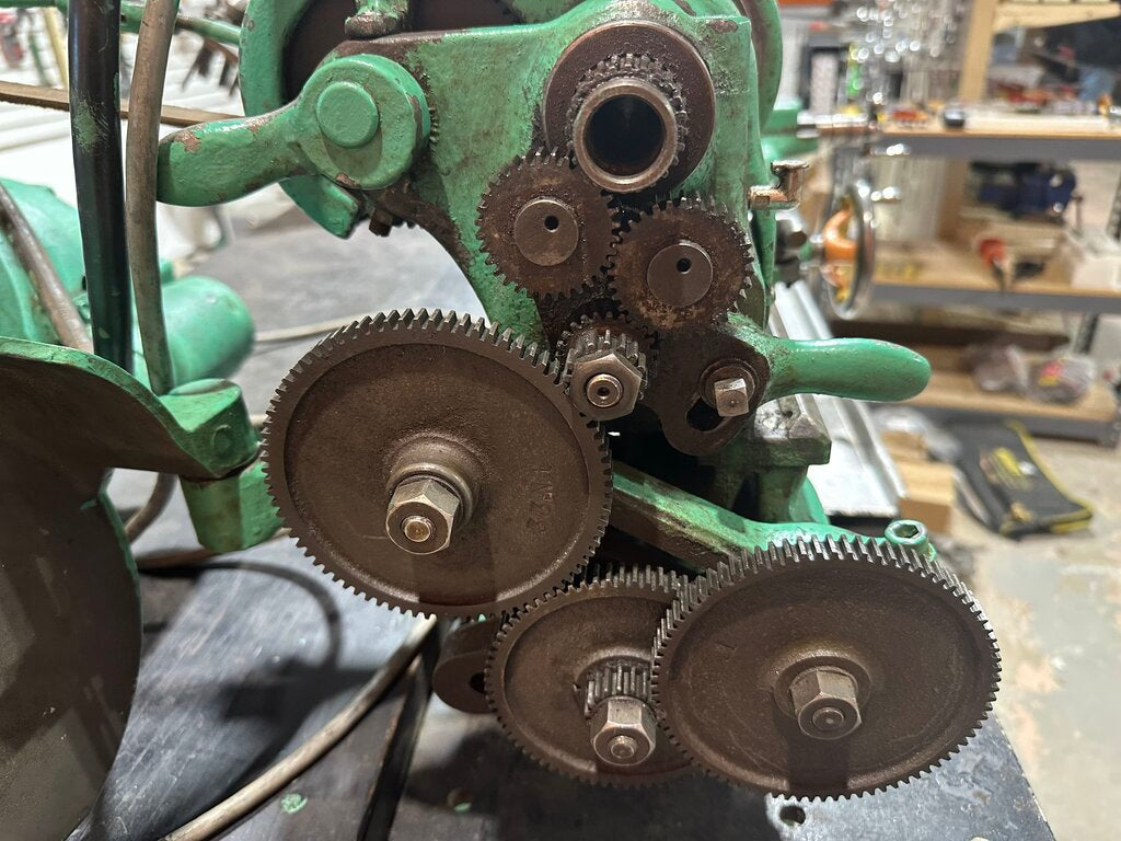 9" Metalworking Lathe With Cabinet & Tooling