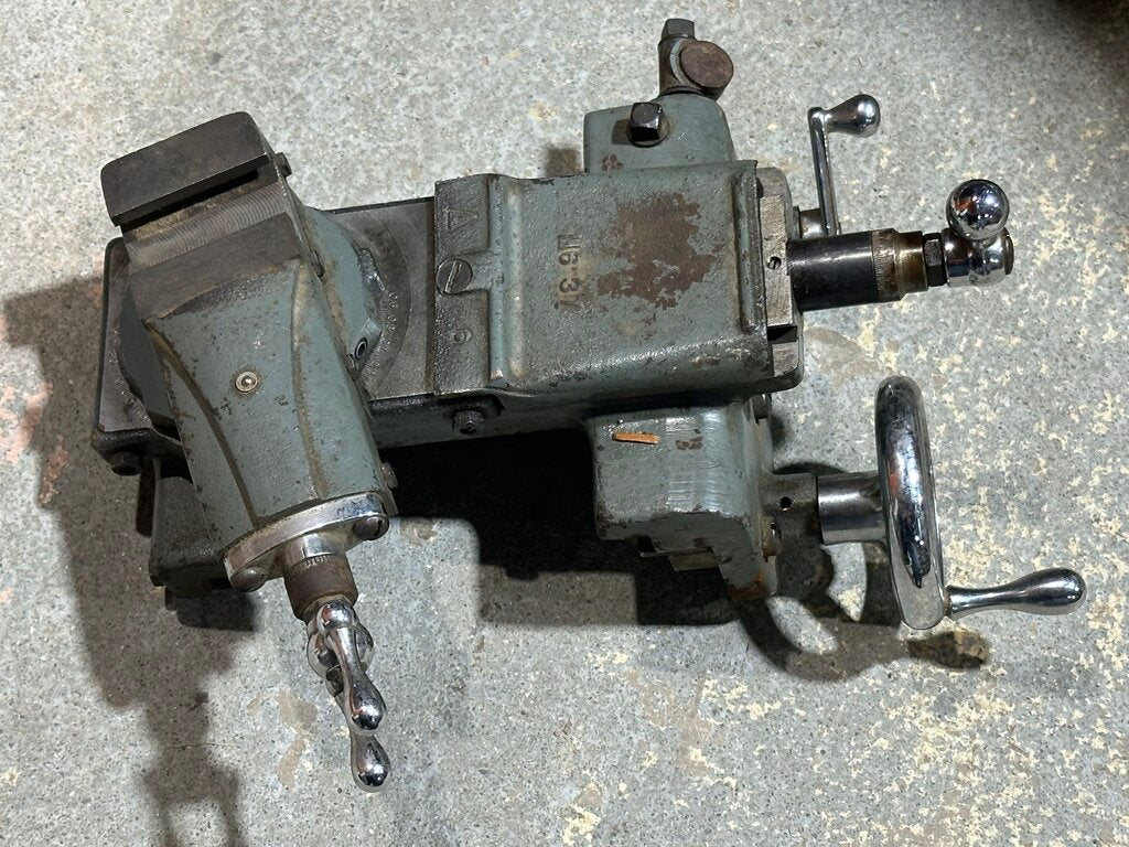 9" Metalworking Lathe With Cabinet & Tooling