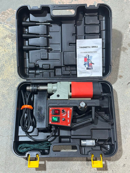 Magnetic Drill Press With Case & Accessories