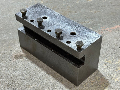 Heavy-Duty Steel Lathe Tool Holder Block With 1" Tool Opening