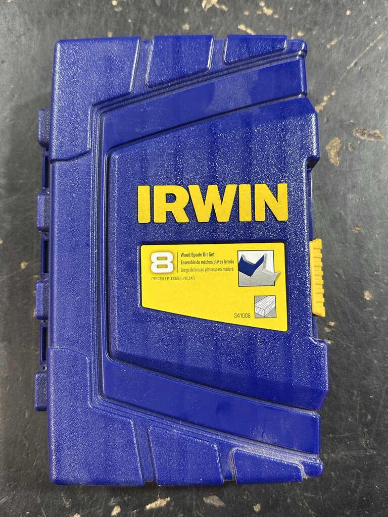 8-Piece Wood Spade Drill Bit Set