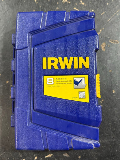 8-Piece Wood Spade Drill Bit Set