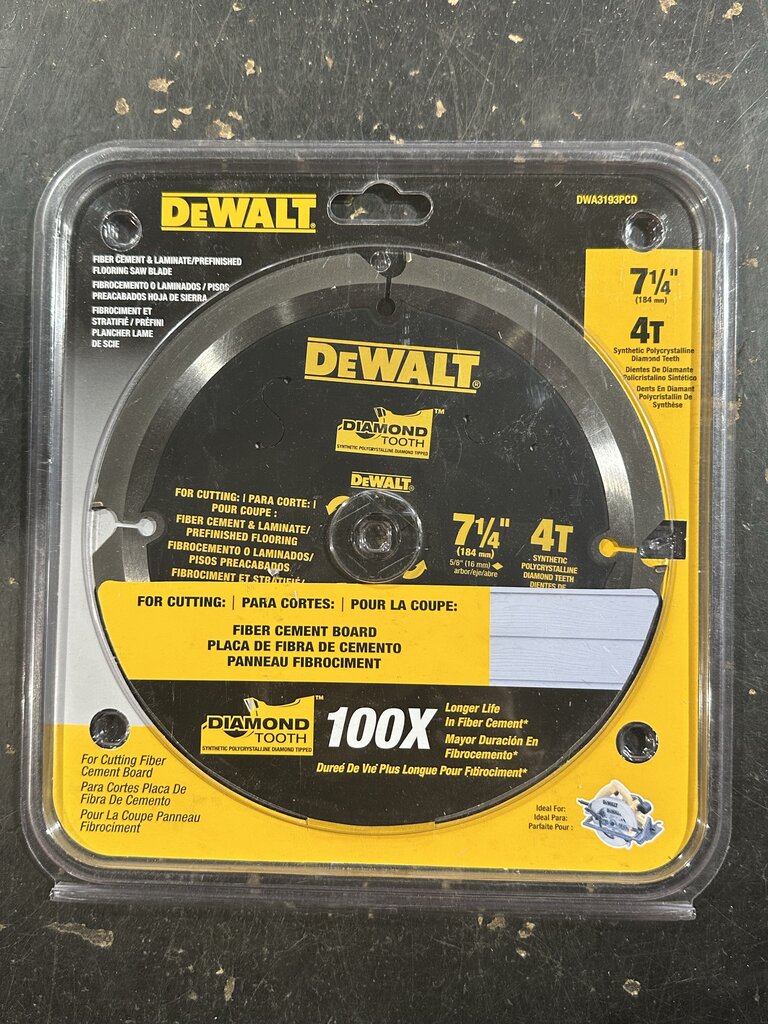 4-Tooth Polycrystalline Diamond Circular Saw Blade